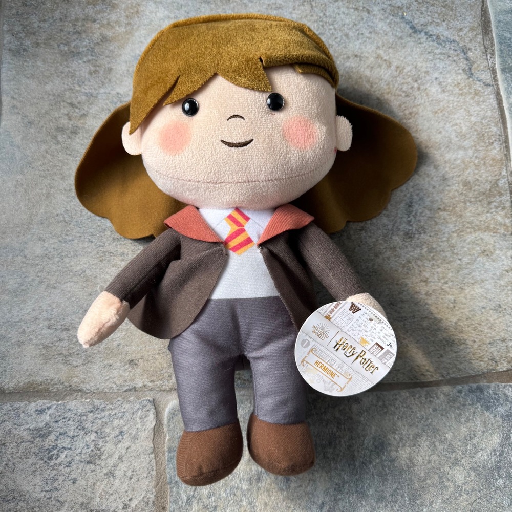 NWT Wizarding World Hermione Granger Plush 14" Harry‎ Potter Gryffindor Doll